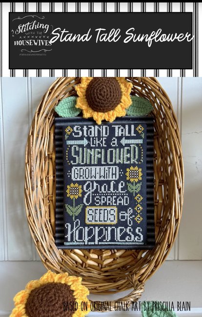 Stand Tall Sunflower - Cross Stitch Pattern