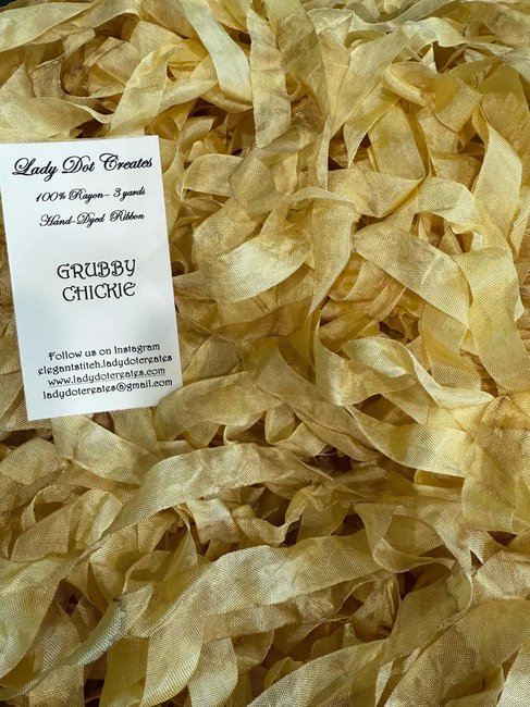 Grubby Chickie 9/16" Rayon Ribbon Trim (3 Yards)