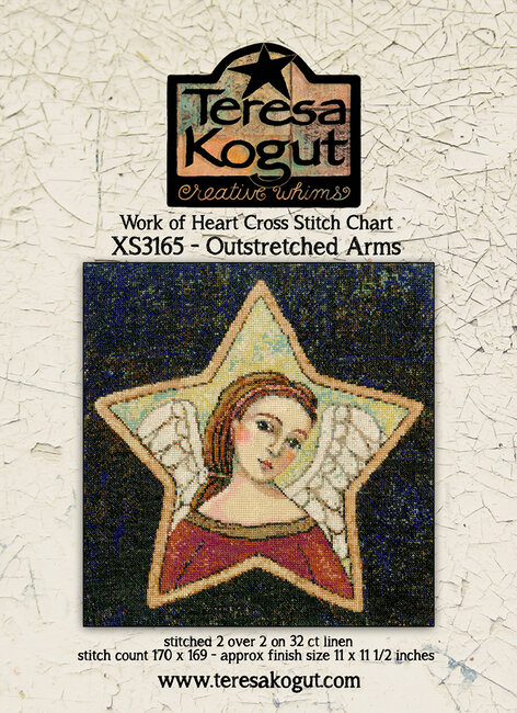 Outstretched Arms Work of Heart - Cross Stitch Pattern