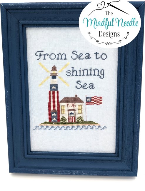 Sea to Shining Sea  - Patriotic Cross Stitch Pattern