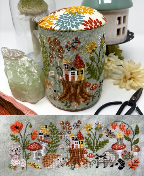 Forest View Drum - Cross Stitch Pattern 