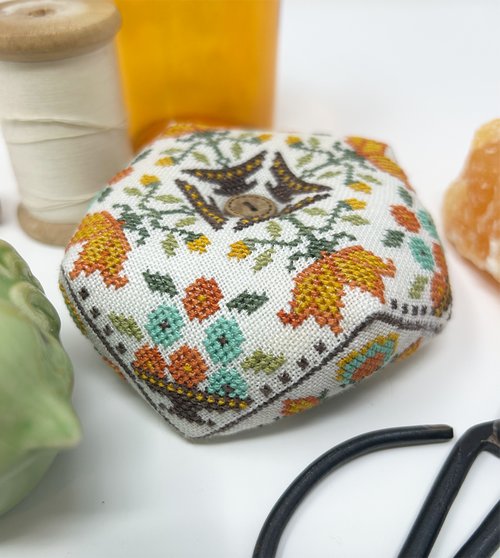 Fall Prim Biscornu - Cross Stitch Pattern 