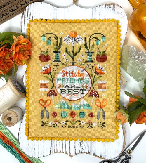 Stitchy Friends are Best - Cross Stitch Pattern 