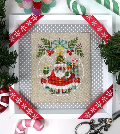 Snowy Santa - Christmas Cross Stitch Pattern 