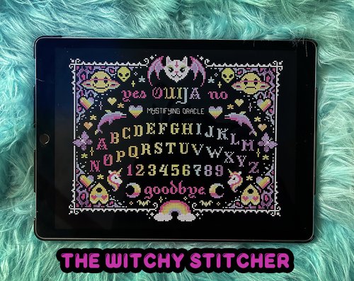Nostalgic Ouija - Halloween Cross Stitch Pattern