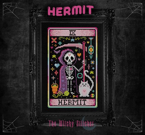 The Hermit - Halloween  Cross Stitch Pattern