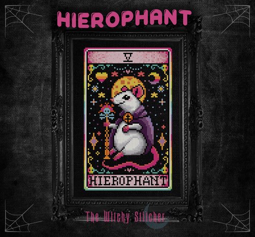 Hierophant - Halloween Cross Stitch Pattern