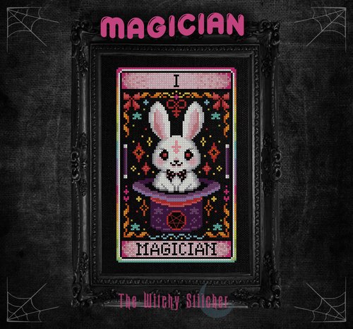 The Magician - Halloween Cross Stitch Pattern