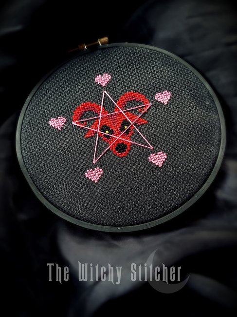 Baphomet Valentine - Cross Stitch Pattern