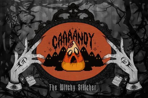 Candy Corn Zombies - Halloween Cross Stitch Pattern