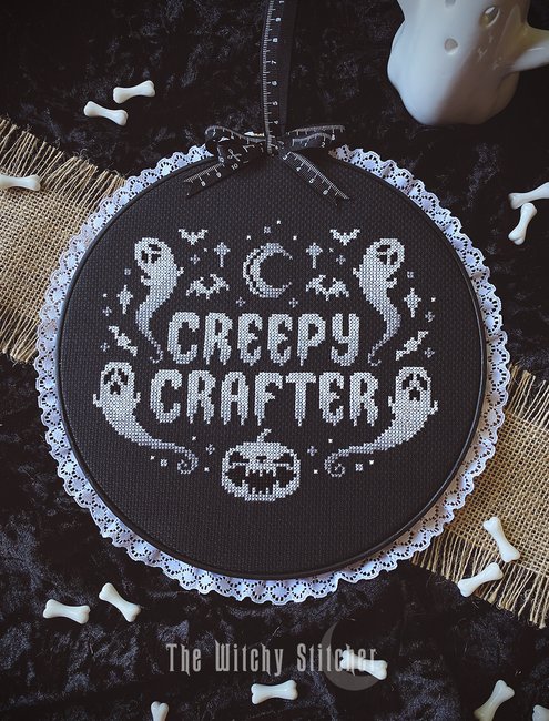 Creepy Crafter - Halloween Cross Stitch Pattern
