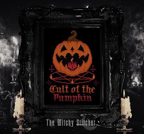 Cult of the Pumpkin - Halloween Cross Stitch Pattern