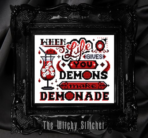 Demonade - Halloween Cross Stitch Pattern