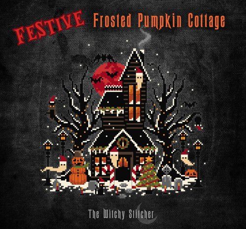 Festive Frosted Pumpkin Cottage - Christmas Pattern