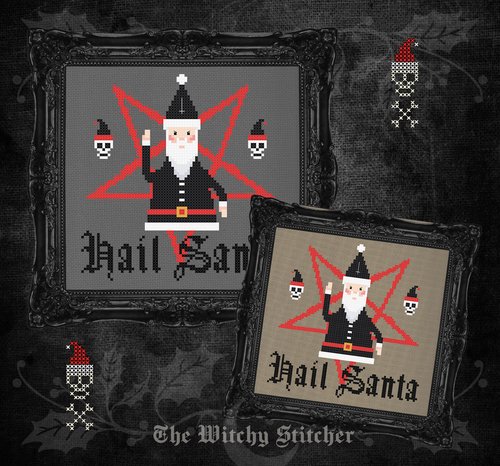Hail Santa - Christmas Cross Stitch Pattern