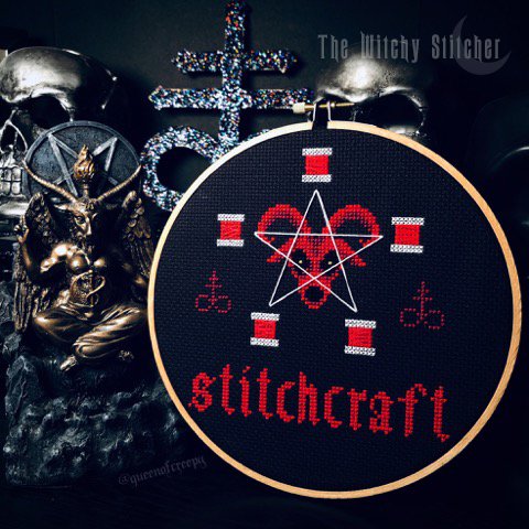 Stitchcraft Baphomet - Halloween Cross Stitch Pattern
