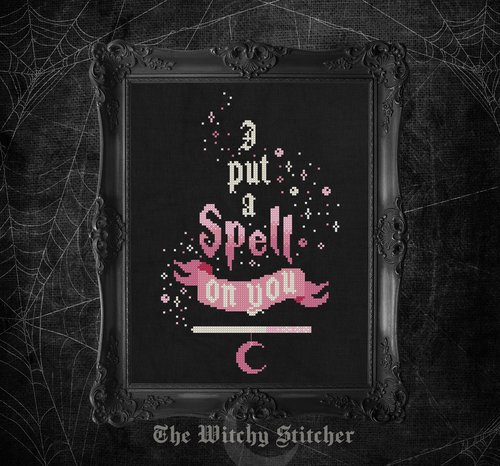I Put A Spell On You - Halloween PDF Cross Stitch Pattern