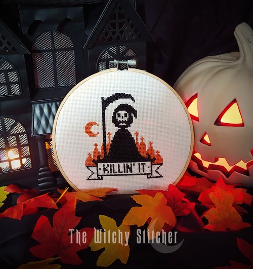 Killin It - Halloween Cross Stitch Pattern