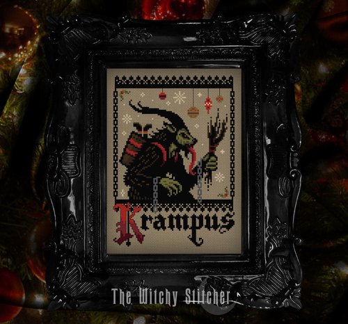 Krampus - Christmas Cross Stitch Pattern