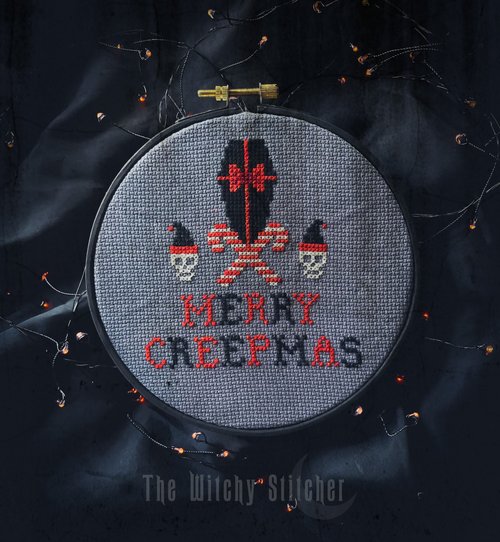 Merry Creepmas- Christmas Cross Stitch Pattern