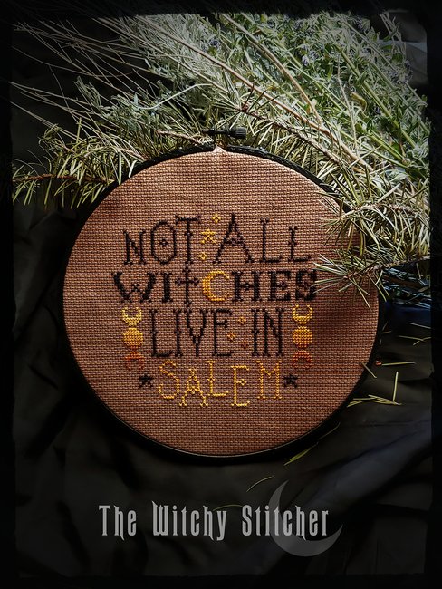 Not All Witches Live In Salem - Cross Stitch Pattern