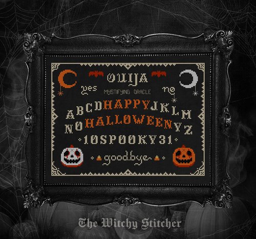 Ouija Happy Halloween - PDF Cross Stitch Pattern
