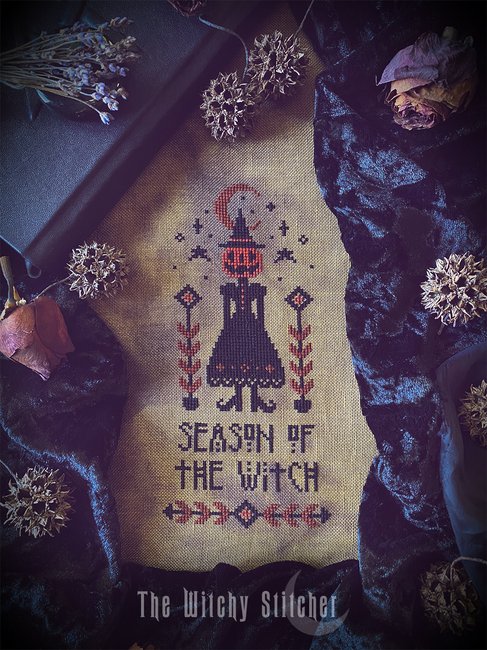 Season Of The Witch - Halloween Cross Stitch Pattern