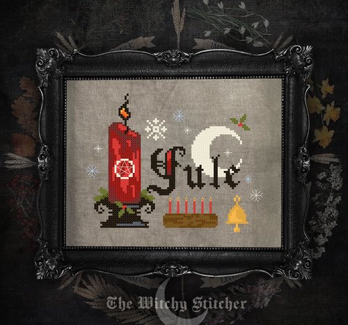 Sabbats: Yule - Christmas Cross Stitch Pattern
