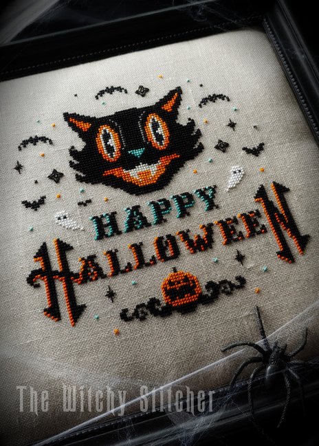 Happy Halloween (Cat) - Cross Stitch Pattern
