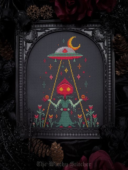 Take Me Home Flatwood Monster - Cross Stitch Pattern