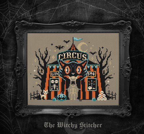 Vintage Halloween Big Top - Cross Stitch Pattern