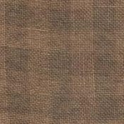 28 Count Cocoa Gingham Linen Fabric 17x26