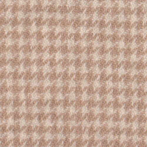 Snow Cream Houndstooth Felted Wool 12x17