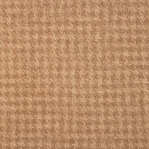 Camel Houndstooth Felted Wool Fabric 12x17
