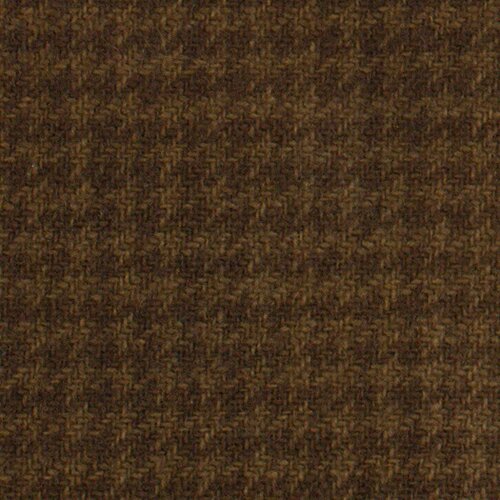 Chestnut Houndstooth Felted Wool 17x24 Fat Quarter