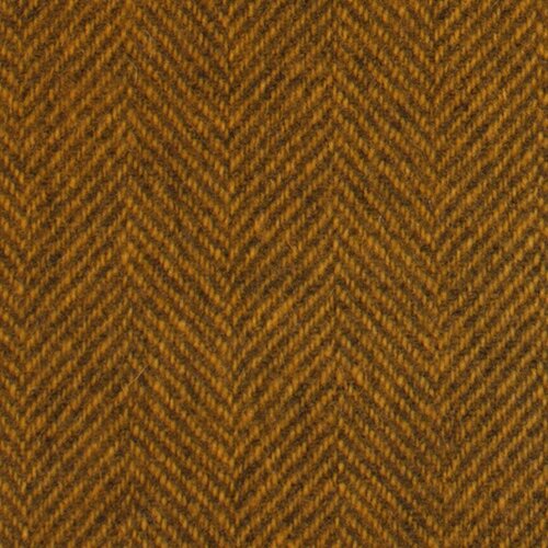 Whiskey Herringbone Felted Wool Fabric 12x17