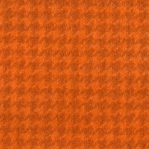 Pumpkin Houndstooth Felted Wool 8x12