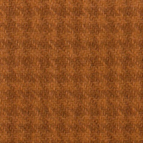 Cognac Houndstooth Felted Wool Fabric 12x17