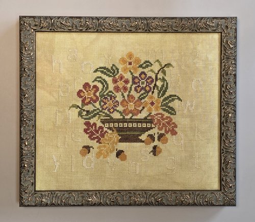 Autumn Basket Sampler - Cross Stitch Pattern