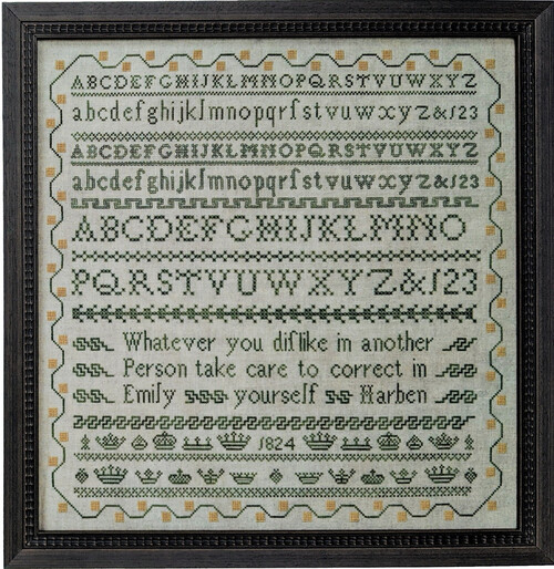 Emily Harben 1824 - Cross Stitch Pattern
