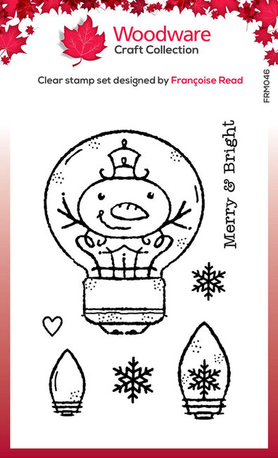 Snowman Light Bulb - Clear Stamp