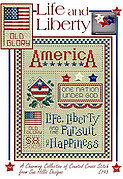 Life And Liberty (with buttons) - Cross Stitch Pattern