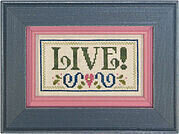 Living Double Flip - Create/Live - Cross Stitch Pattern