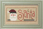 Christmas Spirit Double Flip - Cookies/Santa - Cross Stitch