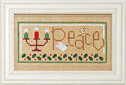 Christmas Spirit Double Flip - Carols/Peace - Cross Stitch