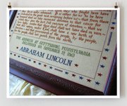 272 Words (Gettysburg Address) - Cross Stitch Pattern