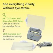 See More Hands Free - Magnifier with Light on Neck Lanyard, different perspective #1. Select this picture to zoom in
