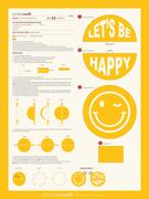Let's Be Happy Zipper Pouch - Sewing Kit
