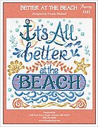 Better at the Beach - Cross Stitch Pattern, different perspective #1. Select this picture to zoom in