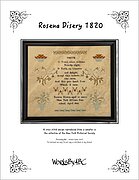 Rosena Disery 1820 - Cross Stitch Pattern